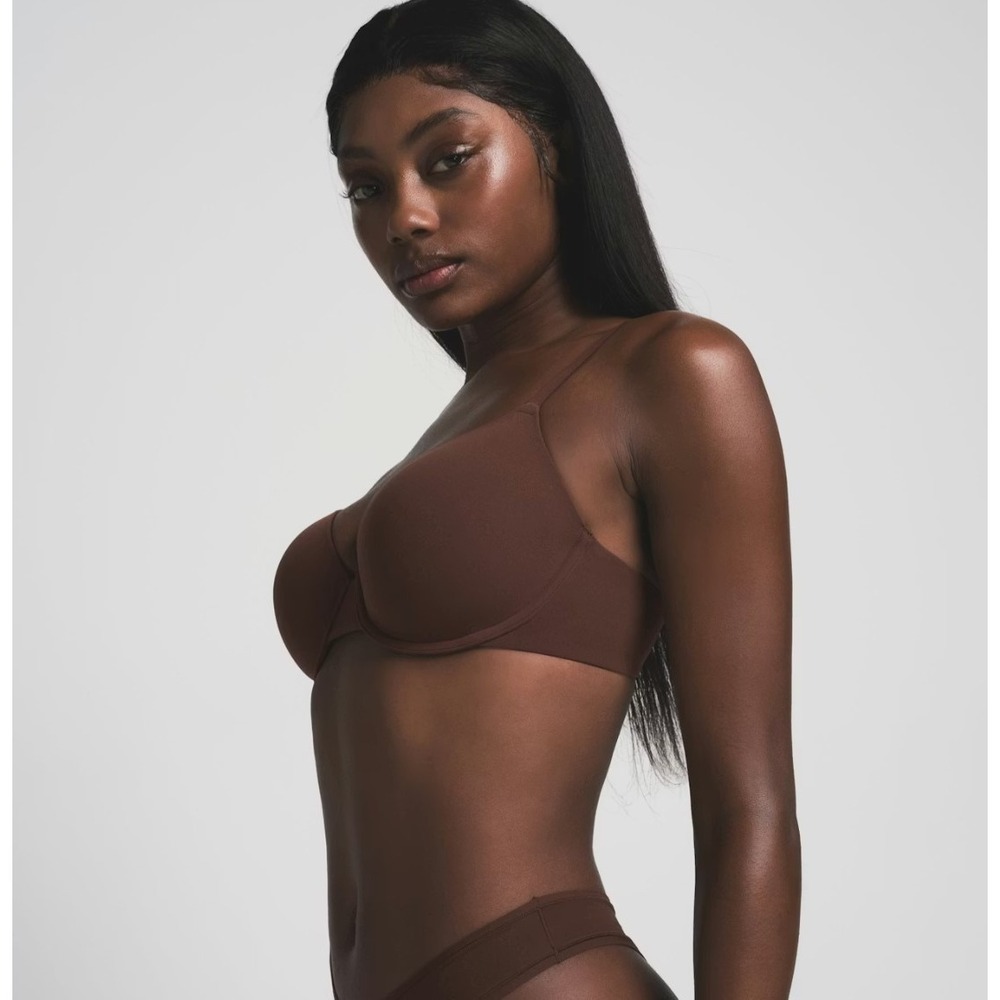 Skims Fits Everybody T-Shirt Bra BA-DEM-9221  Cocoa 38D - Picture 2 of 4